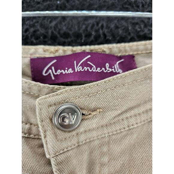 Gloria Vanderbilt Womens Jeans Beige Size 10P Cotton Blend Button Zip Close - Picture 6 of 12